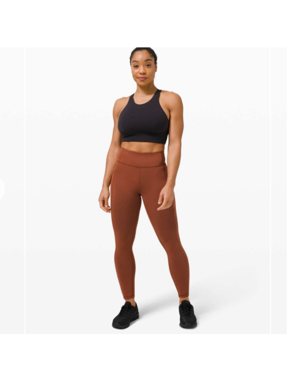 Lululemon Invigorate High Rise Tight Size 0 Athletic Workout Terracotta Brown